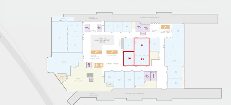 Map of Convention Centre Meeting Rooms